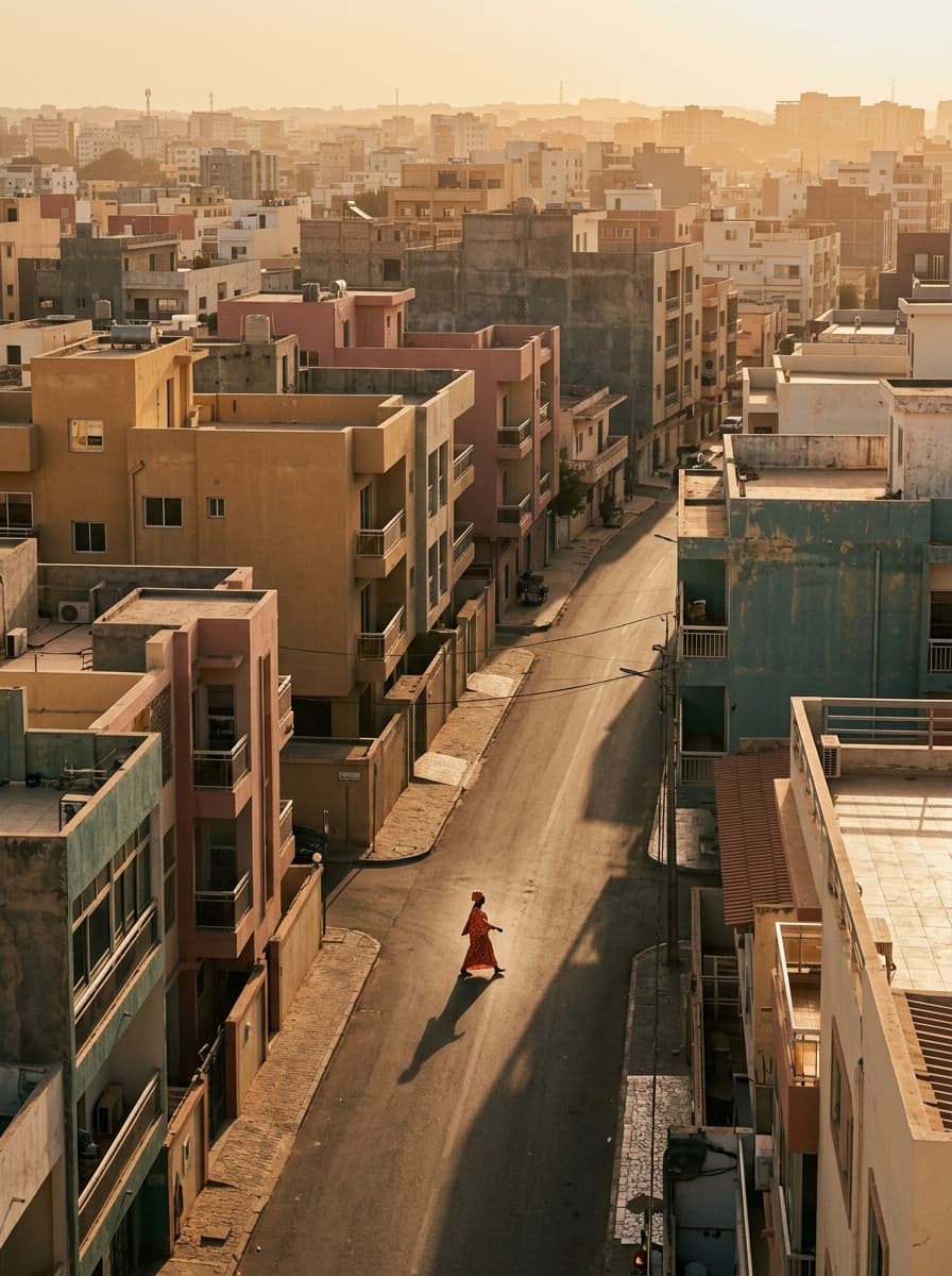 Golden Hour Crossing archival photograph