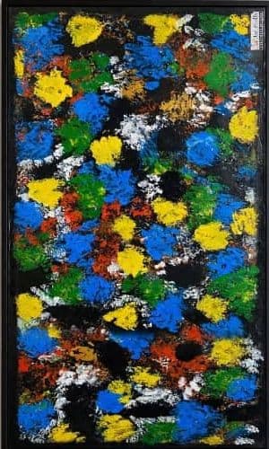 Chromatic Field impasto abstract canvas by Tariq Osei